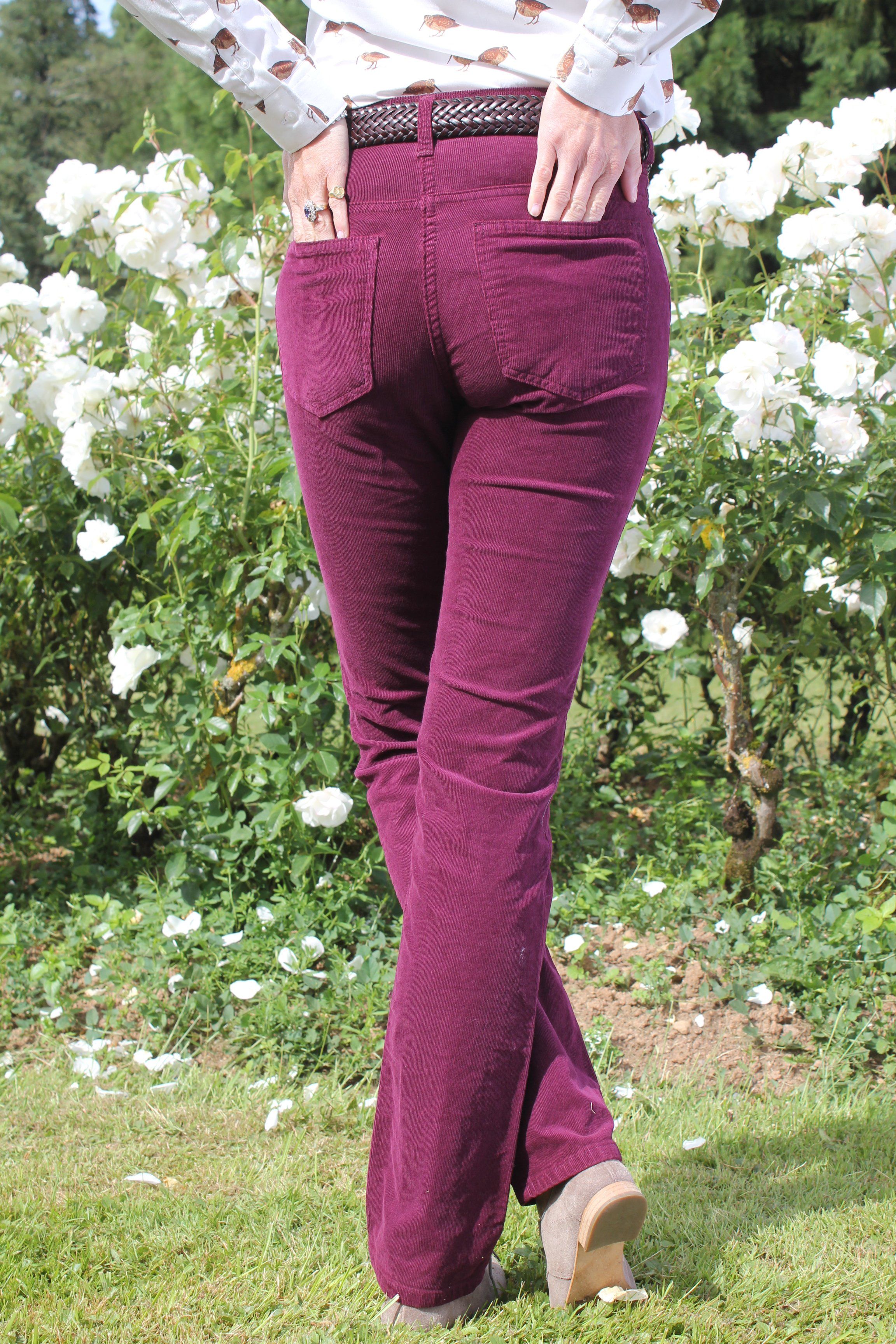 Pantalon large best sale bordeaux femme