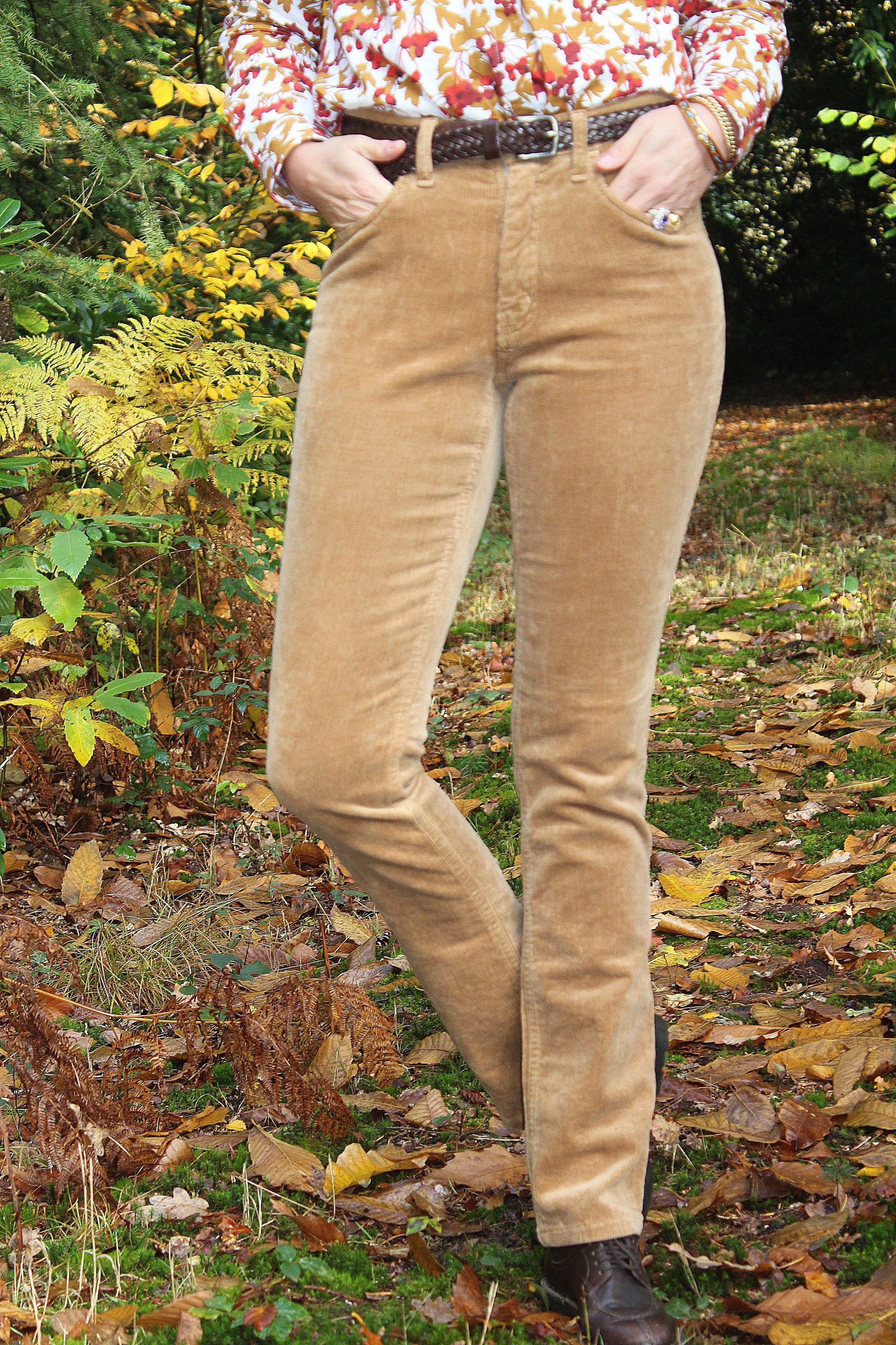 Pantalon velours cotelé femme slim sale